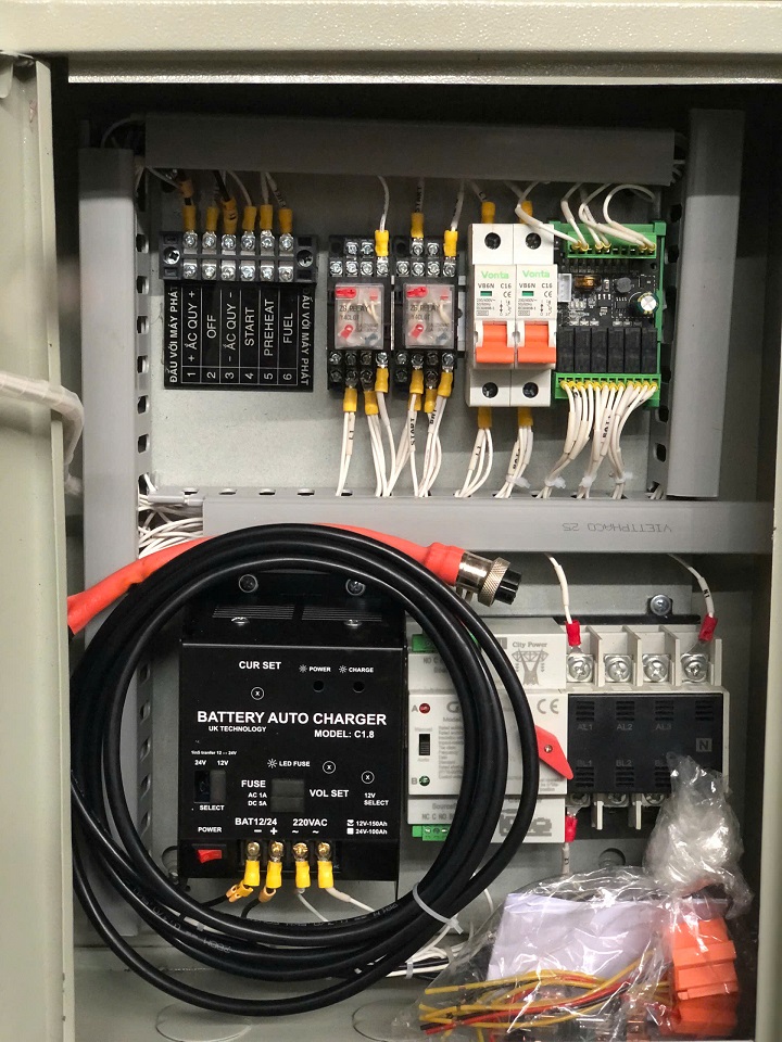 Bộ tủ ATS chuyển nguồn tự động cho máy phát điện Cummins 60kVA