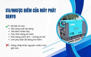 ưu nhược điểm của máy phát điện denyo