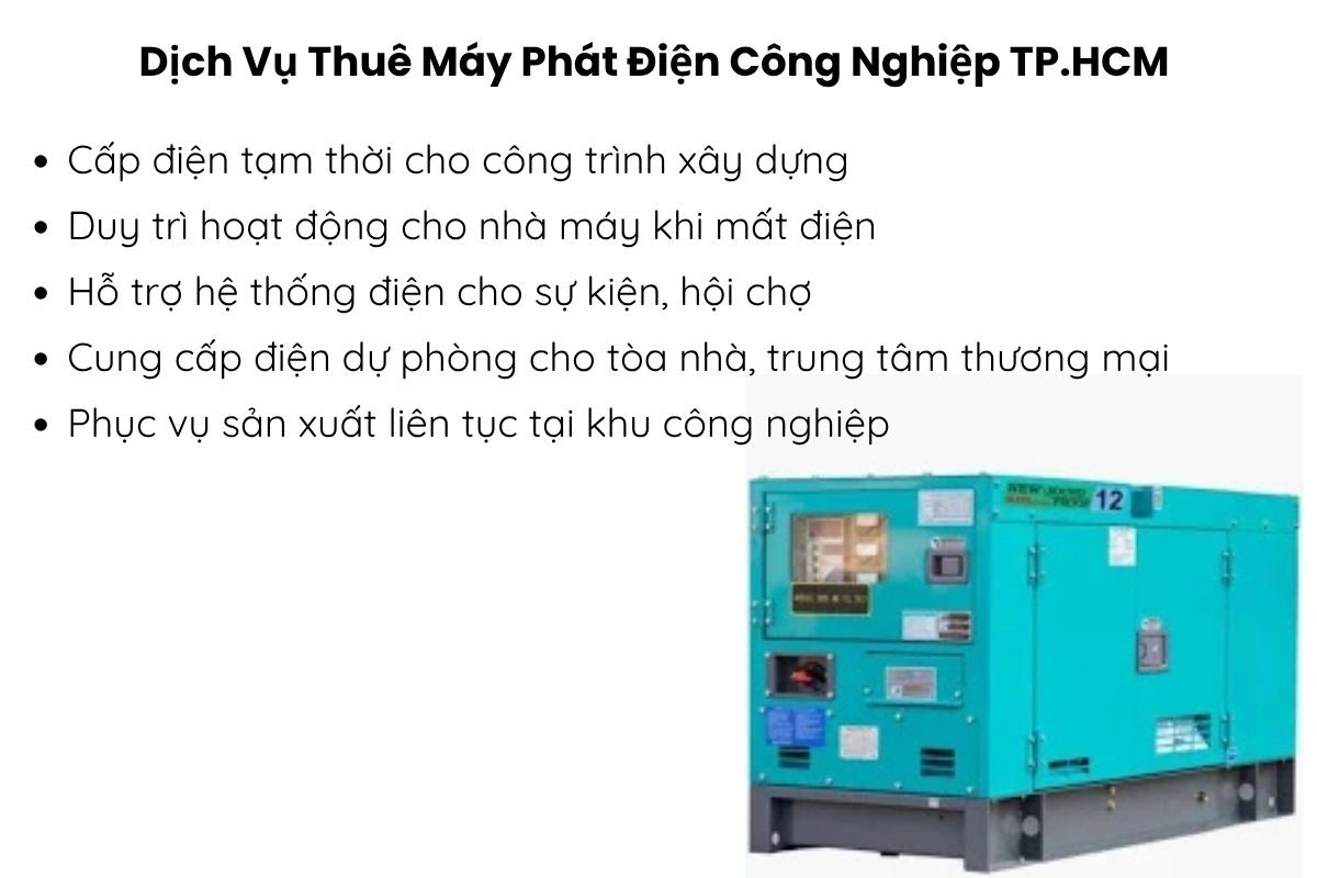 Quy trình cho thuê máy phát điện TPHCM