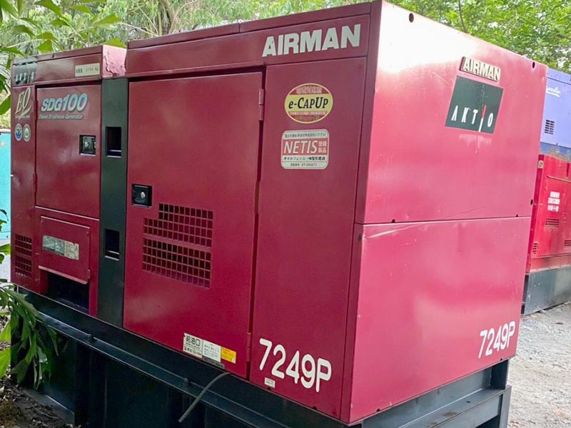 Máy phát điện Airman 100kVA siêu chống ồn, nhập khẩu Nhật Bản